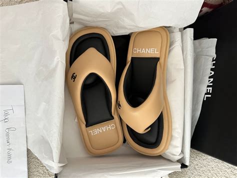 chanel mens flip flops|Chanel flip flops price.